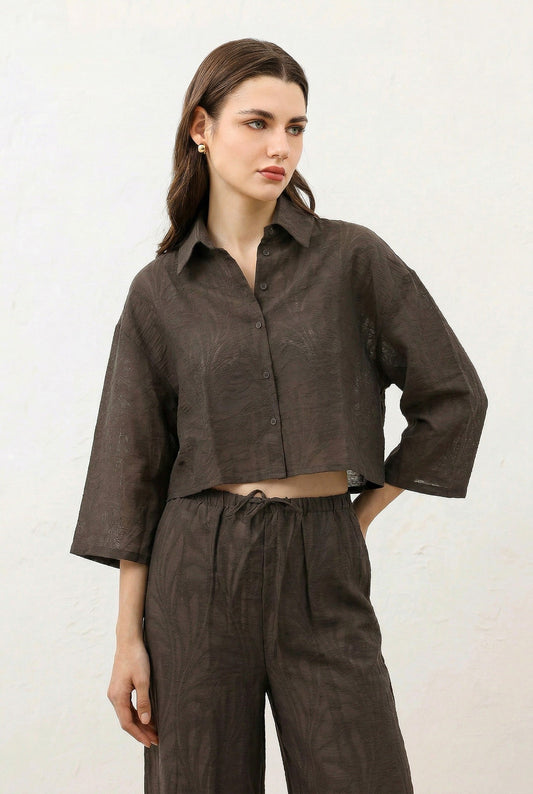 Antioch Floral-Print Shirt and Pants Set for Women