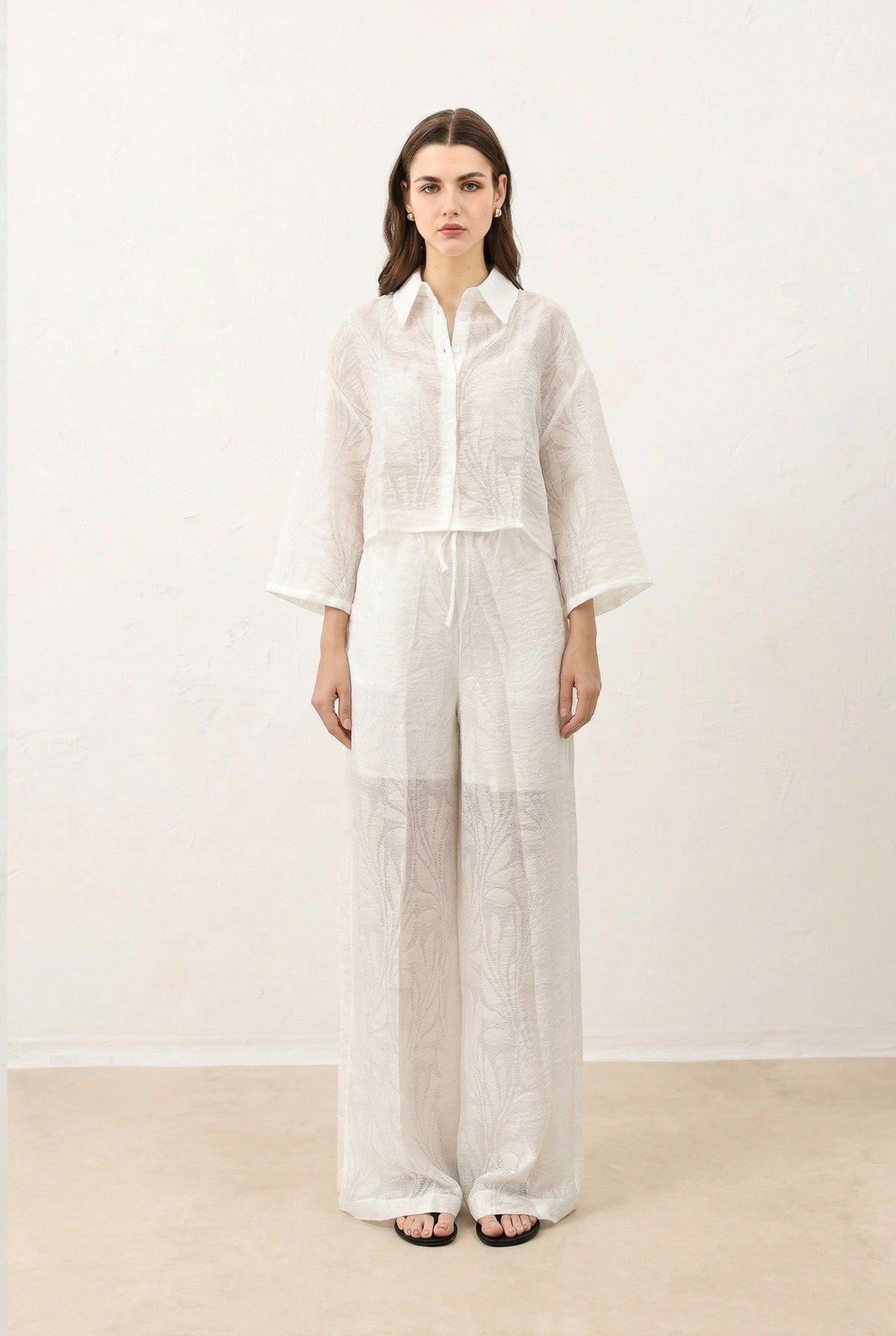Antioch Floral-Print Shirt and Pants Set for Women