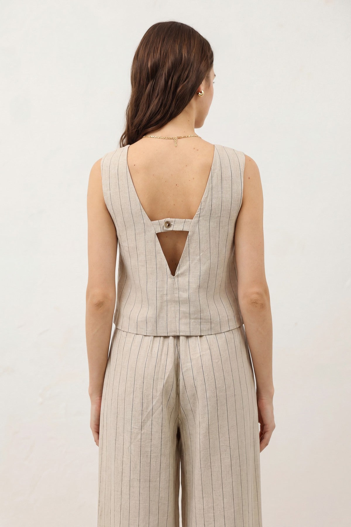 Antioch Women's Striped Linen-Blend Suit