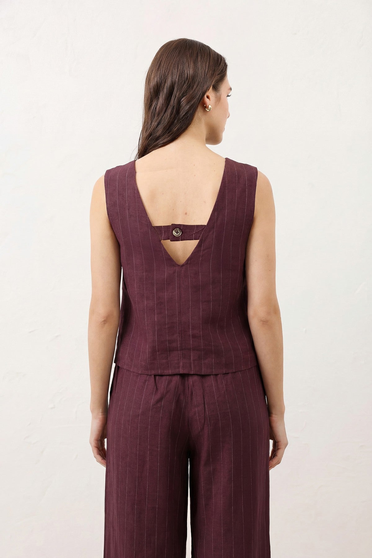Antioch Women's Striped Linen-Blend Suit