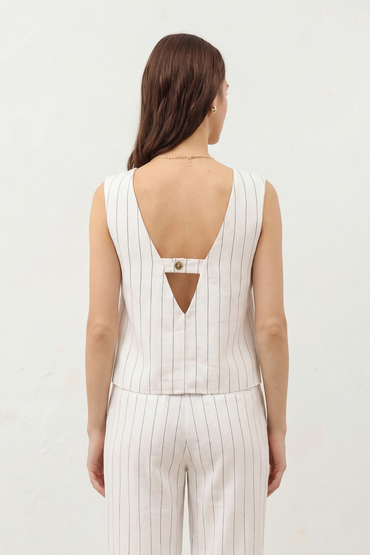 Antioch Women's Striped Linen-Blend Suit