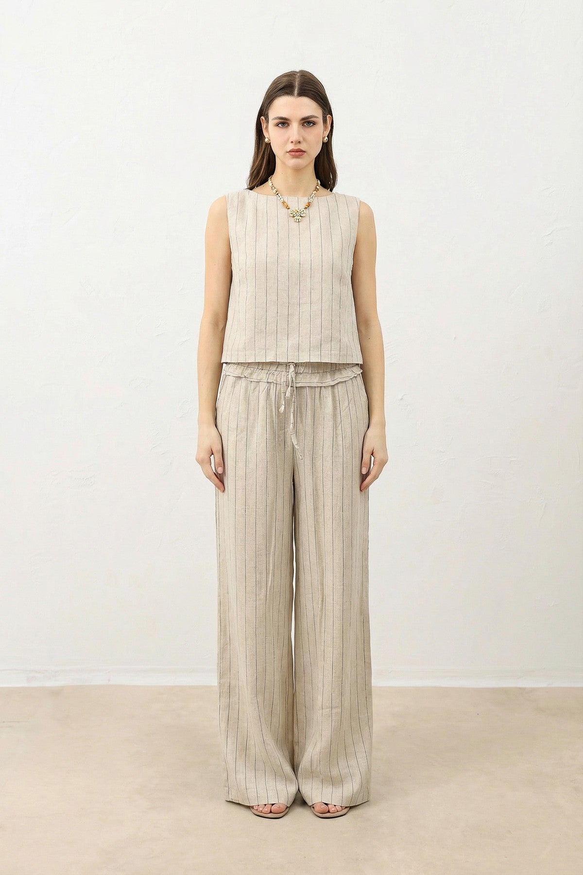 Antioch Women's Striped Linen-Blend Suit