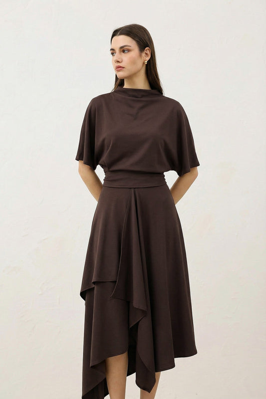 Antioch Voluminous Skirt and Blouse Women's Set