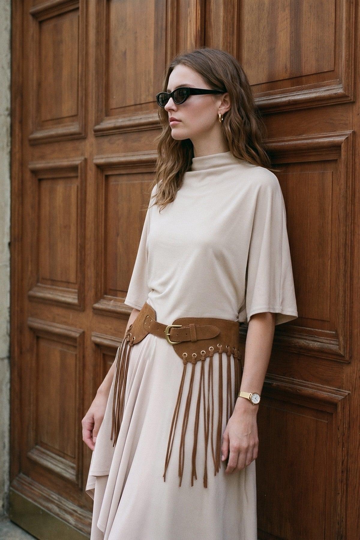 Antioch Voluminous Skirt and Blouse Women's Set