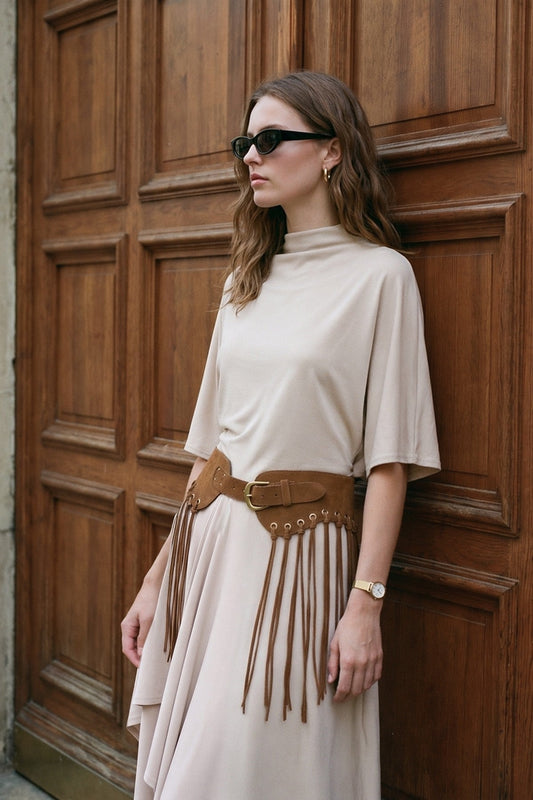 Antioch Voluminous Skirt and Blouse Women's Set