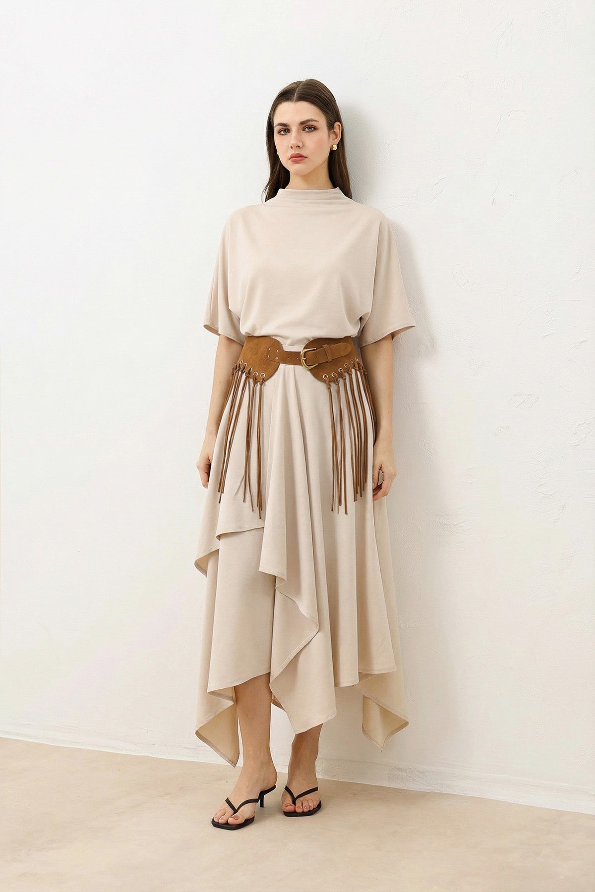Antioch Voluminous Skirt and Blouse Women's Set