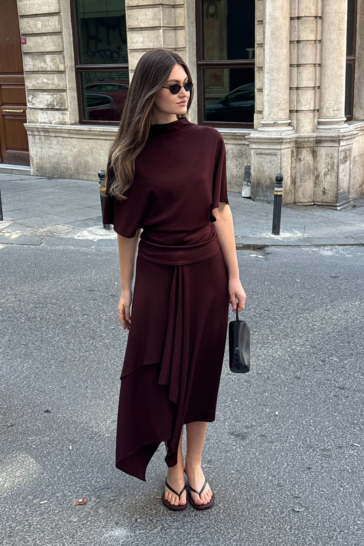 Antioch Voluminous Skirt and Blouse Women's Set