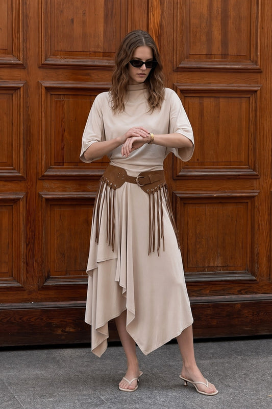 Antioch Voluminous Skirt and Blouse Women's Set
