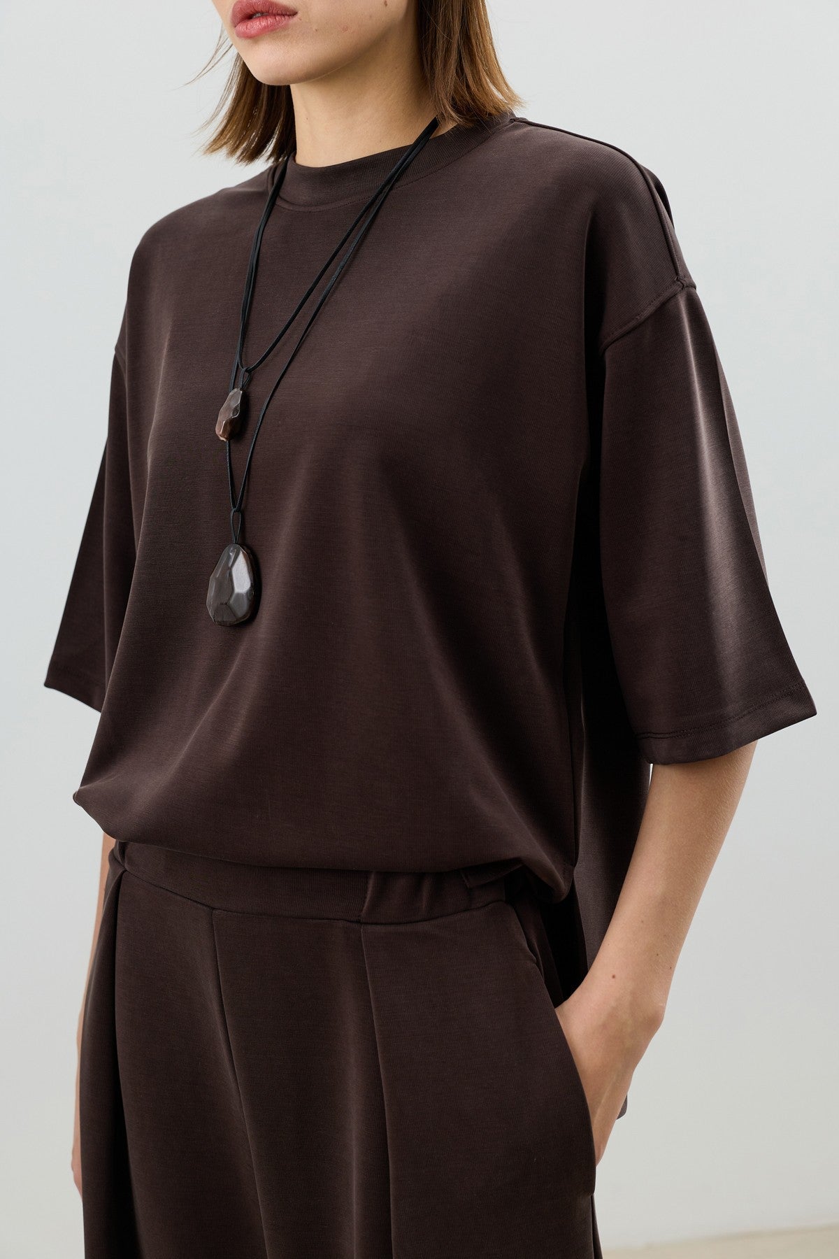 Antioch Modal-Blend T-Shirt and Pants Set for Women