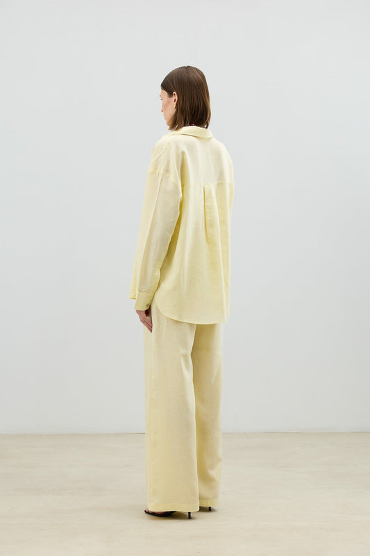 Antioch Linen-Blend Women's Shirt and Pants Set