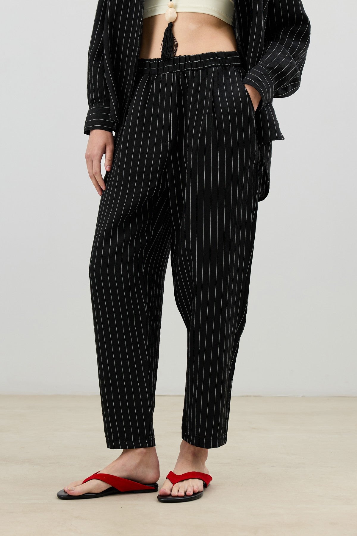 Antioch Modal-Blend Striped Women's Suit Set