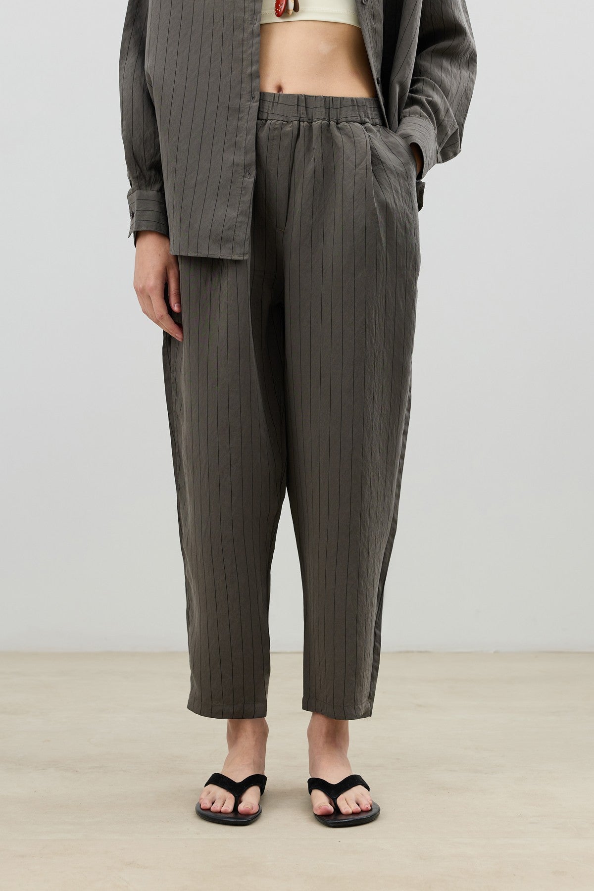 Antioch Modal-Blend Striped Women's Suit Set