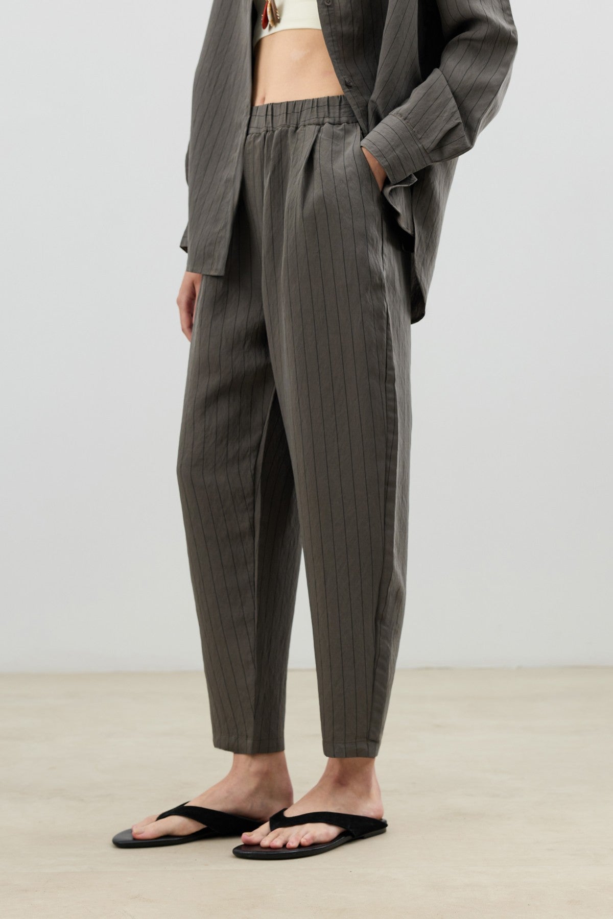 Antioch Modal-Blend Striped Women's Suit Set