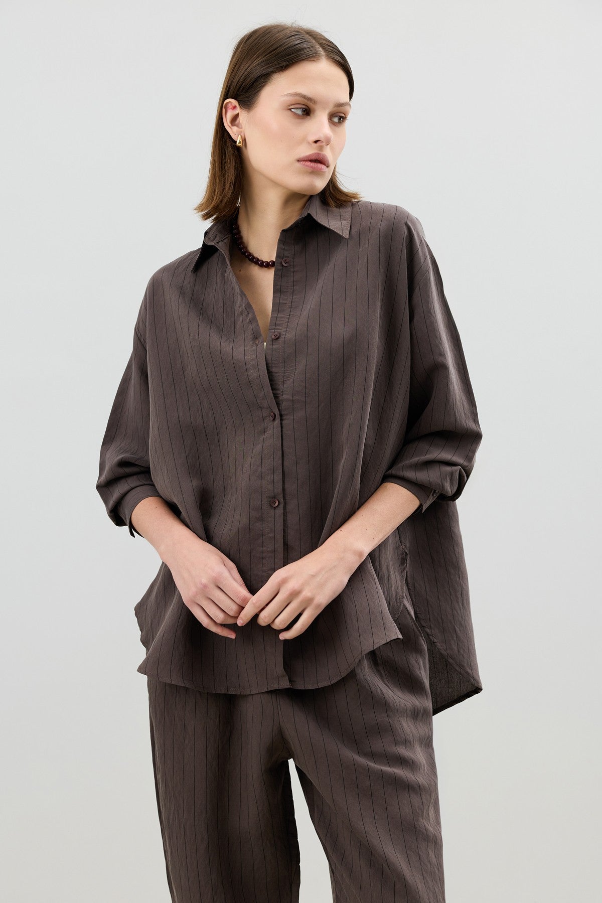 Antioch Modal-Blend Striped Women's Suit Set