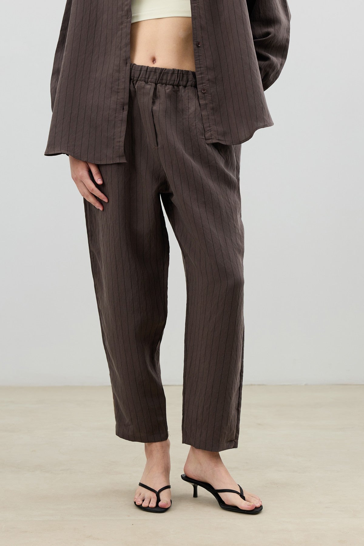 Antioch Modal-Blend Striped Women's Suit Set