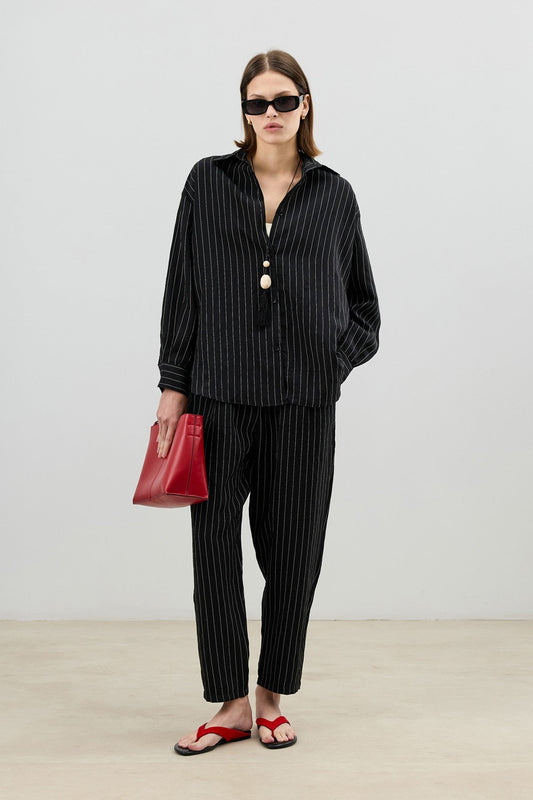 Antioch Modal-Blend Striped Women's Suit Set
