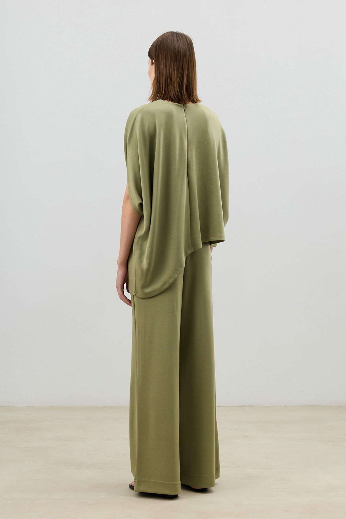 Antioch Asymmetrical-Cut Draped Women's Set