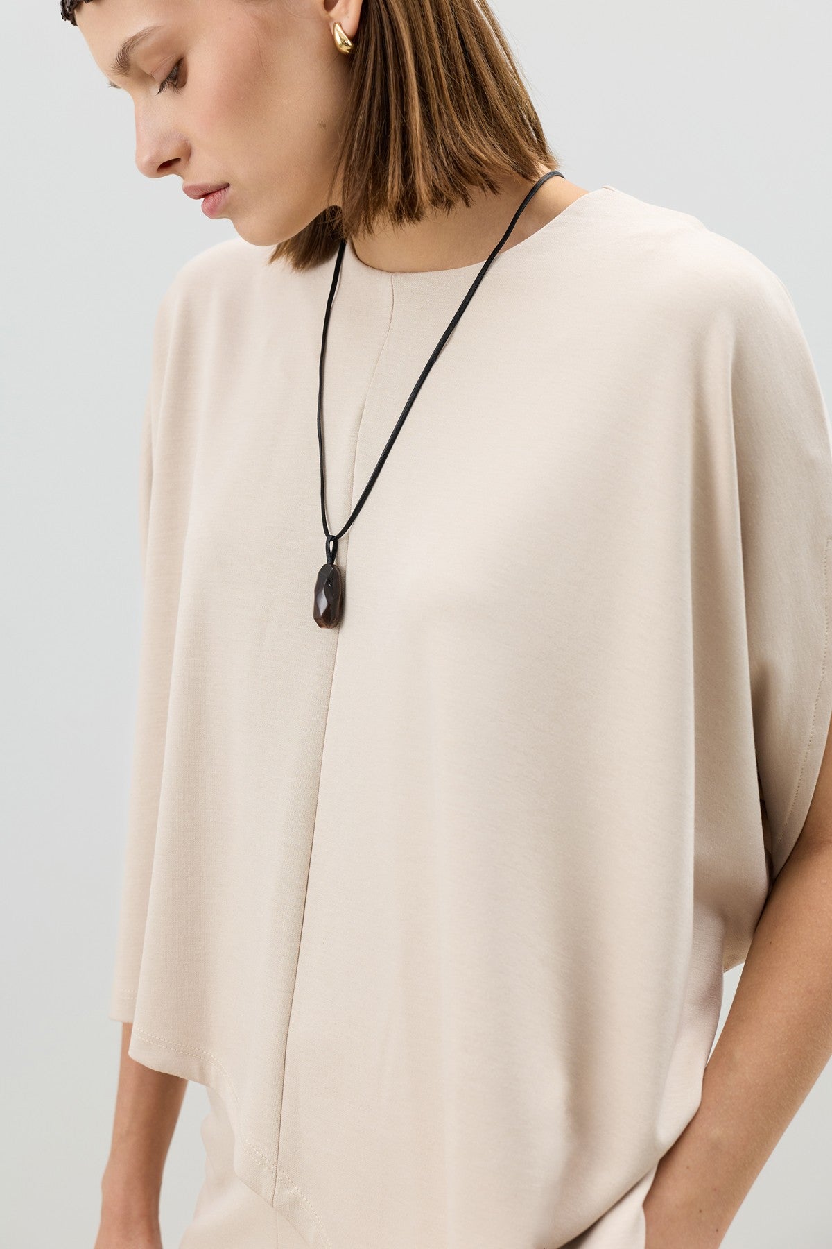 Antioch Asymmetrical-Cut Draped Women's Set