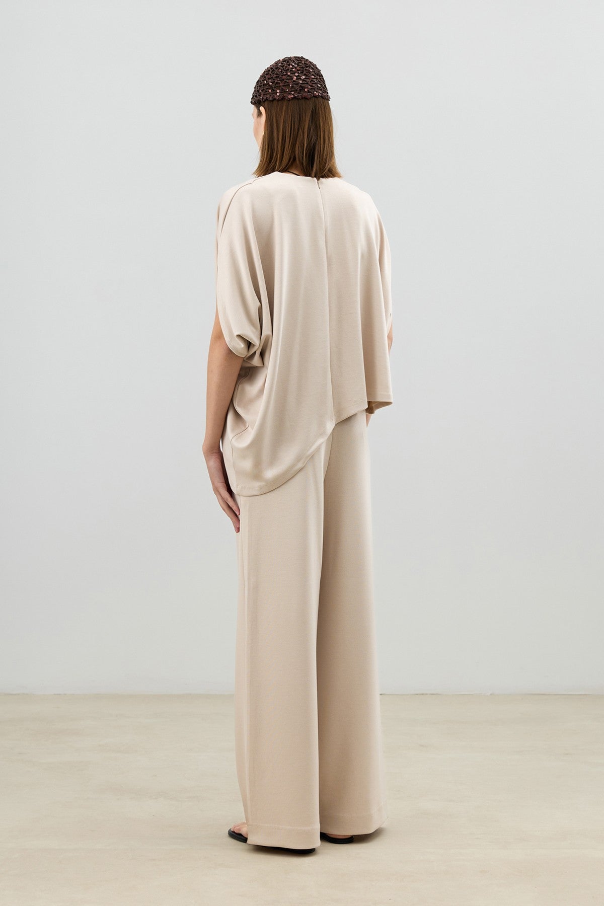 Antioch Asymmetrical-Cut Draped Women's Set