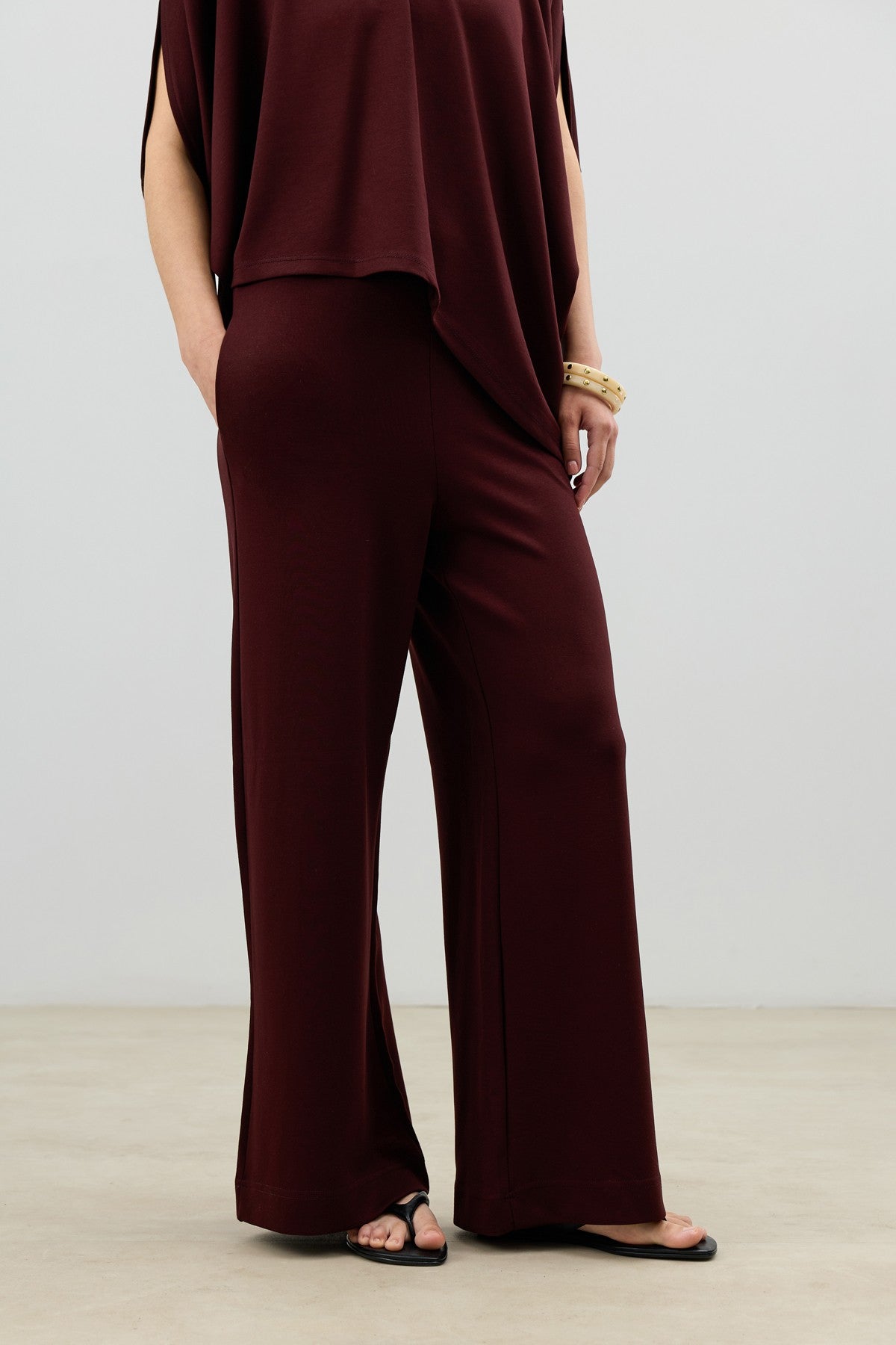 Antioch Asymmetrical-Cut Draped Women's Set