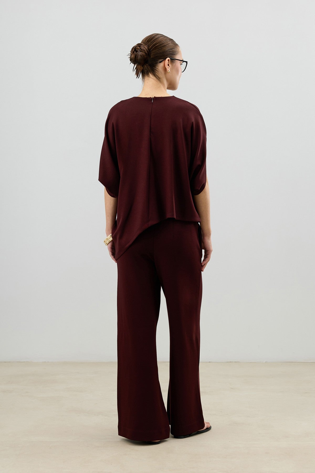 Antioch Asymmetrical-Cut Draped Women's Set