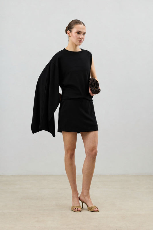 Asymmetrical One-Shoulder Women's Set