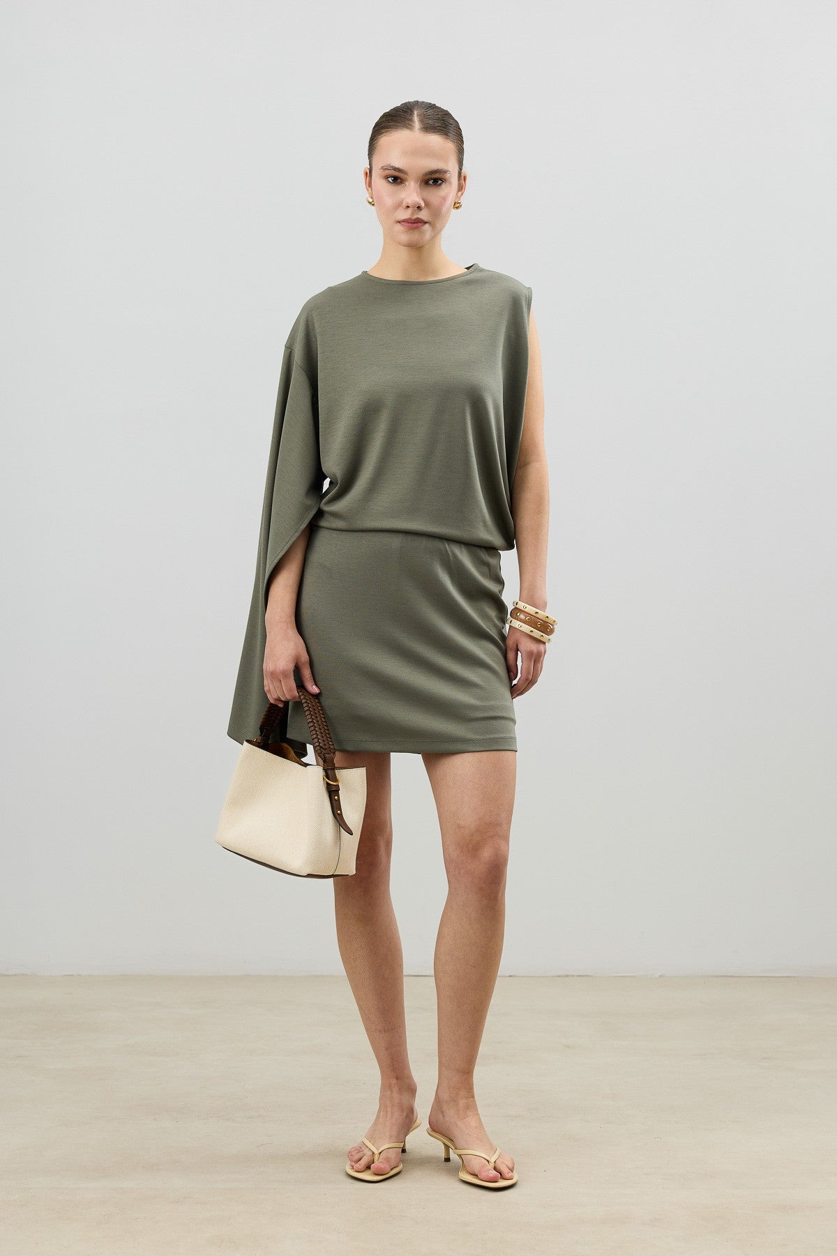 Asymmetrical One-Shoulder Women's Set