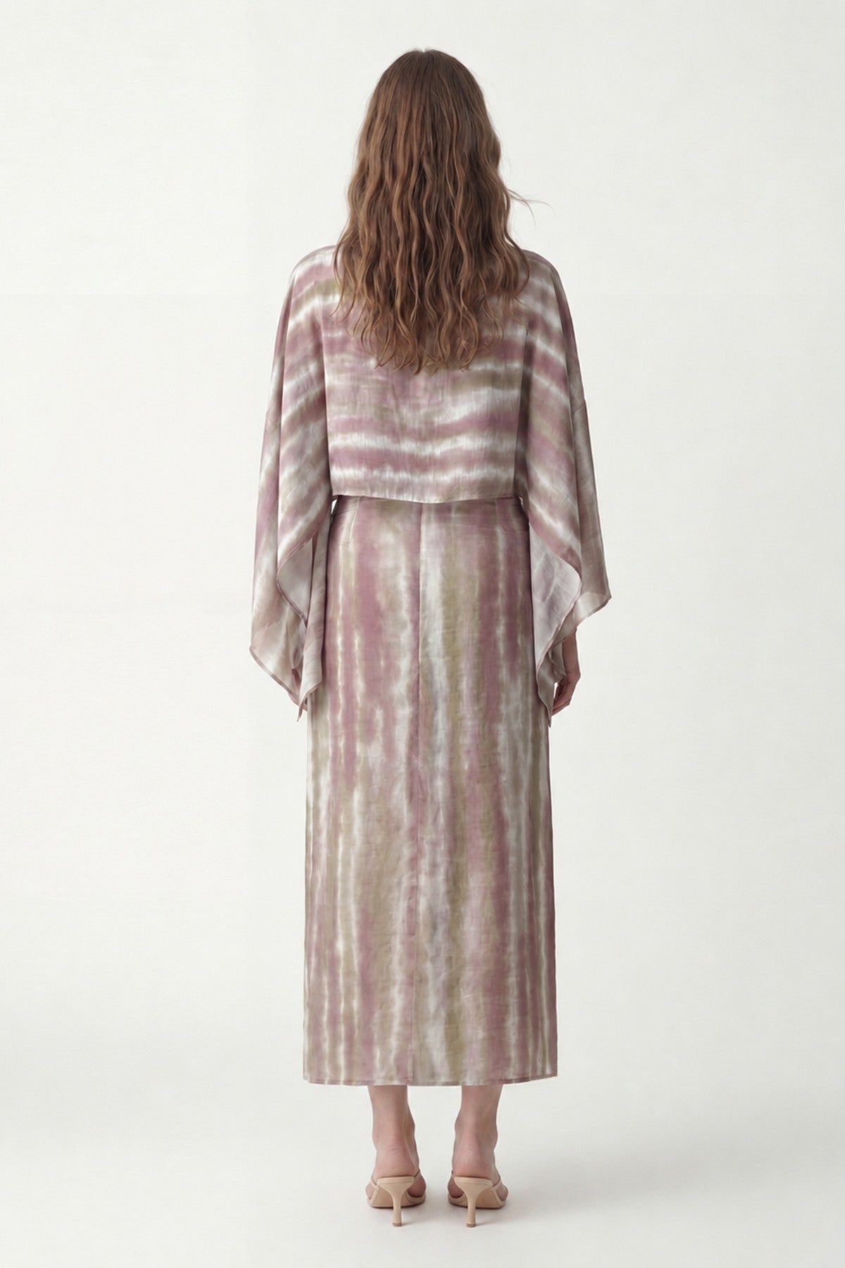 Slit Skirt and Pareo Set