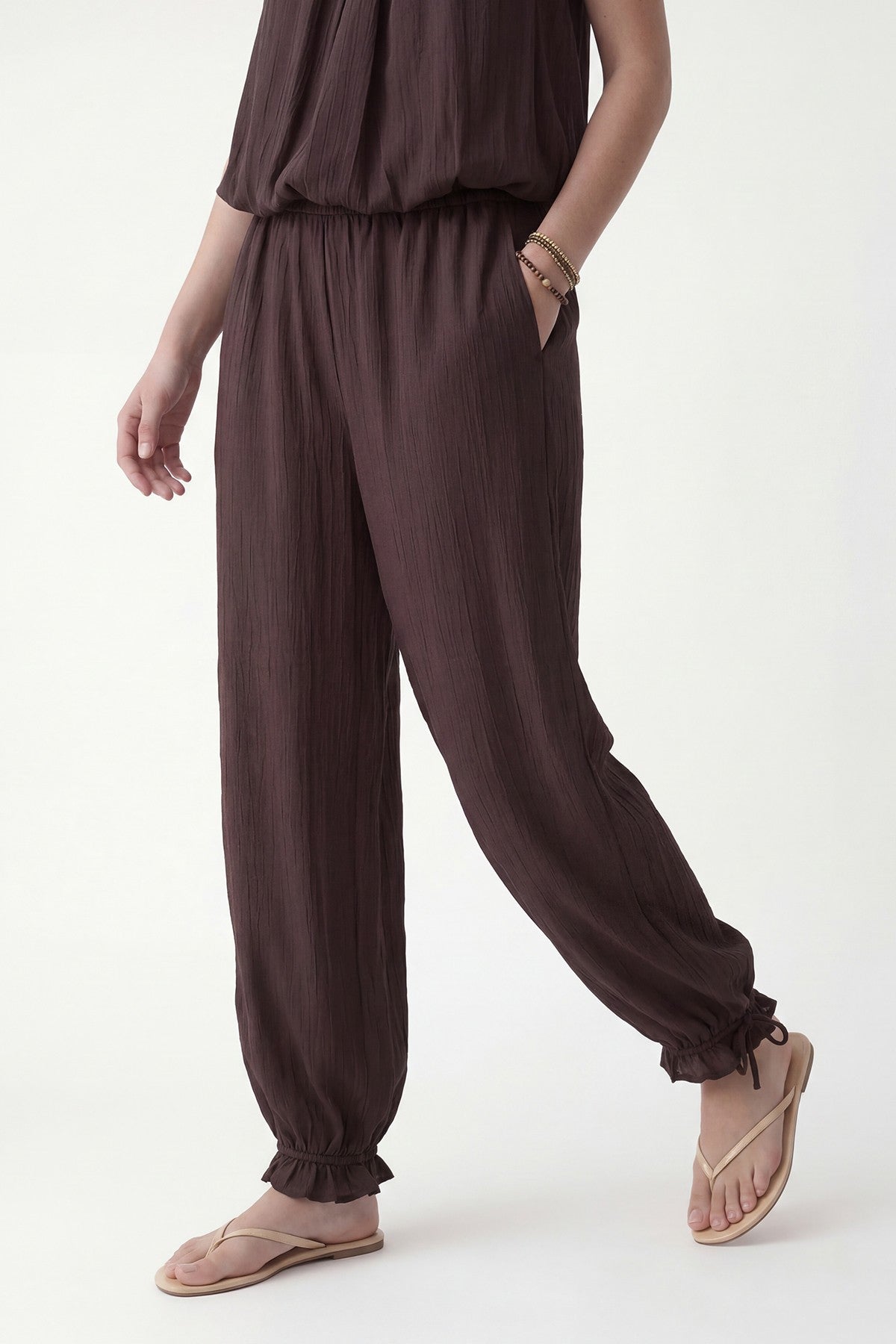 100% Lyocell Blouse and Pants Set