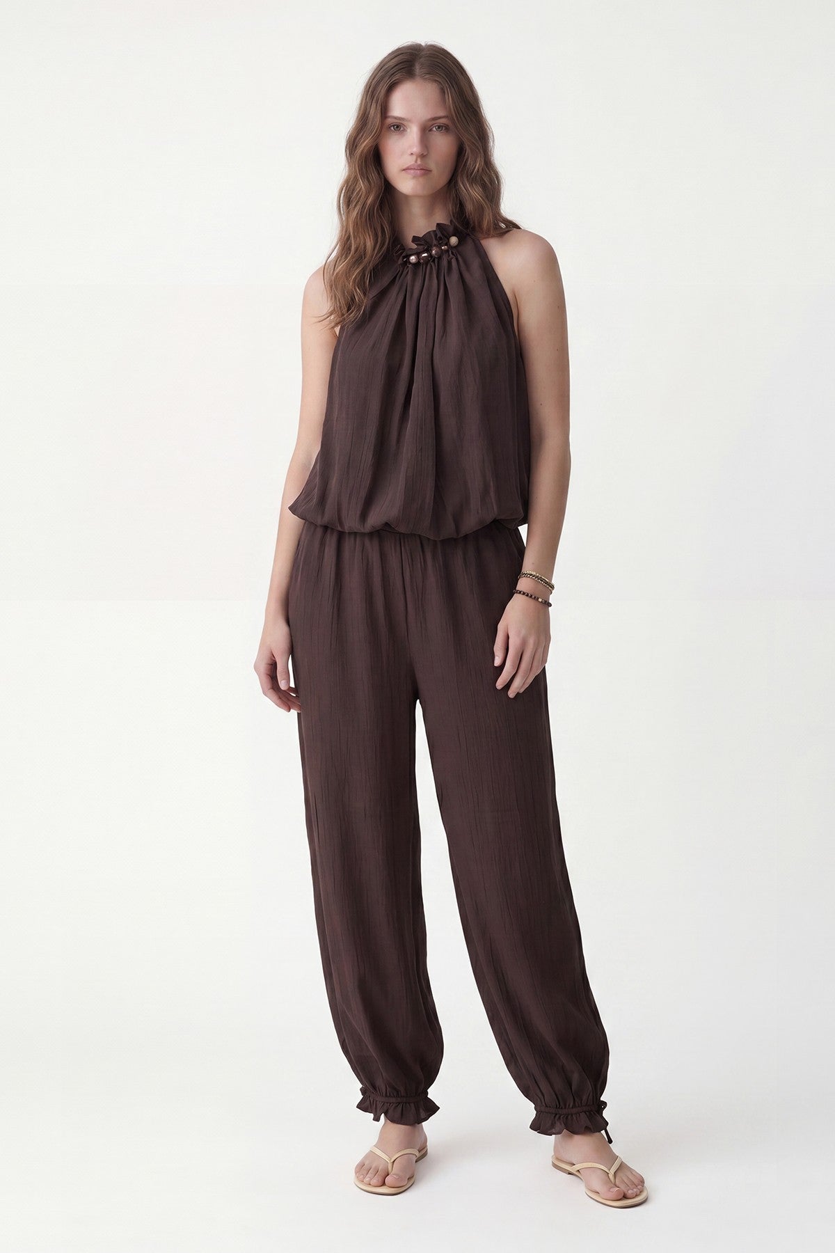 100% Lyocell Blouse and Pants Set
