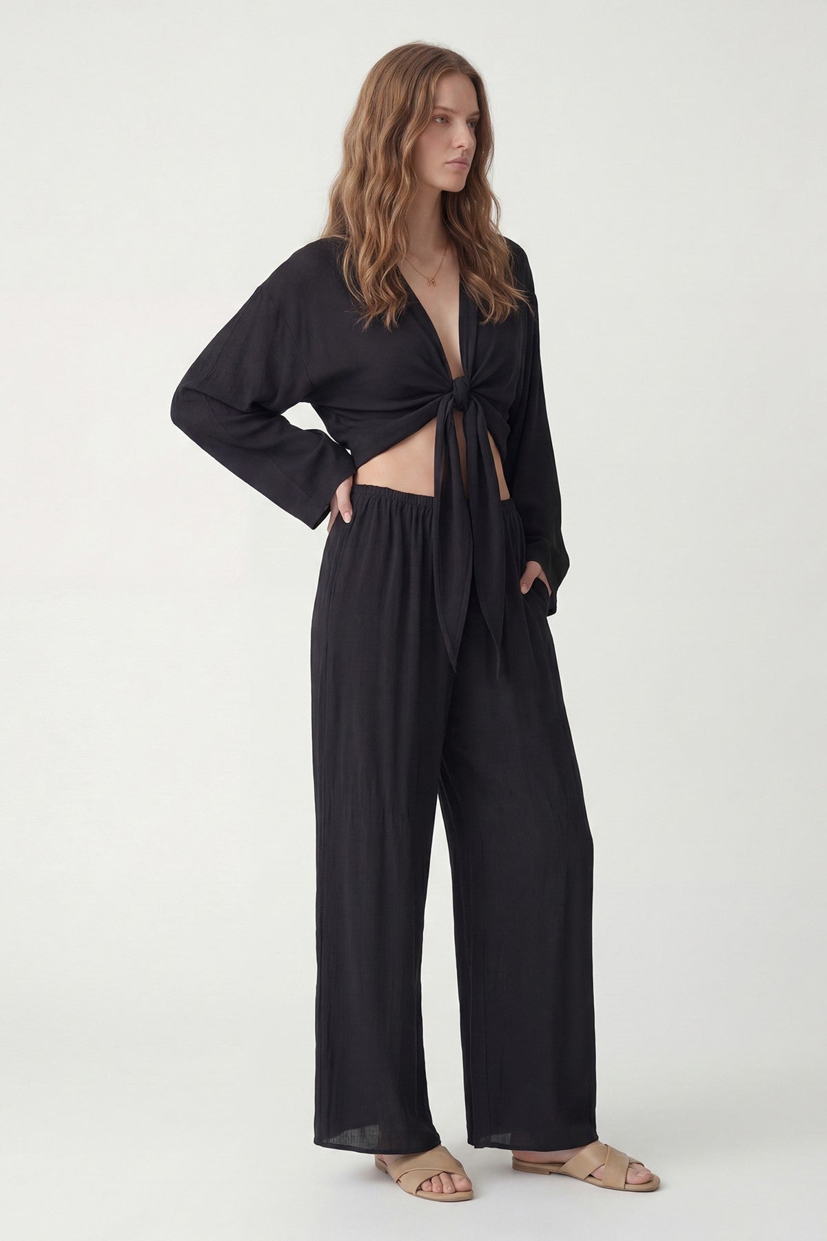 Women's Matching Blouse and Pants Set