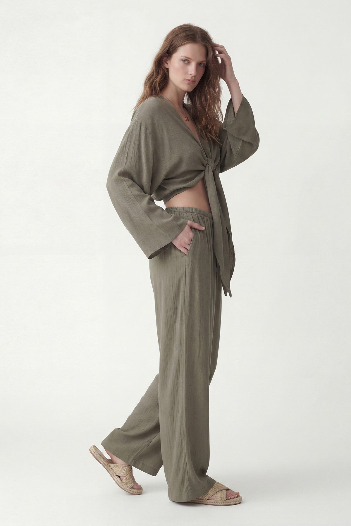 Women's Matching Blouse and Pants Set