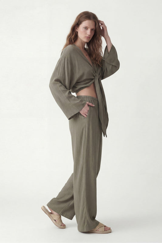 Women's Matching Blouse and Pants Set