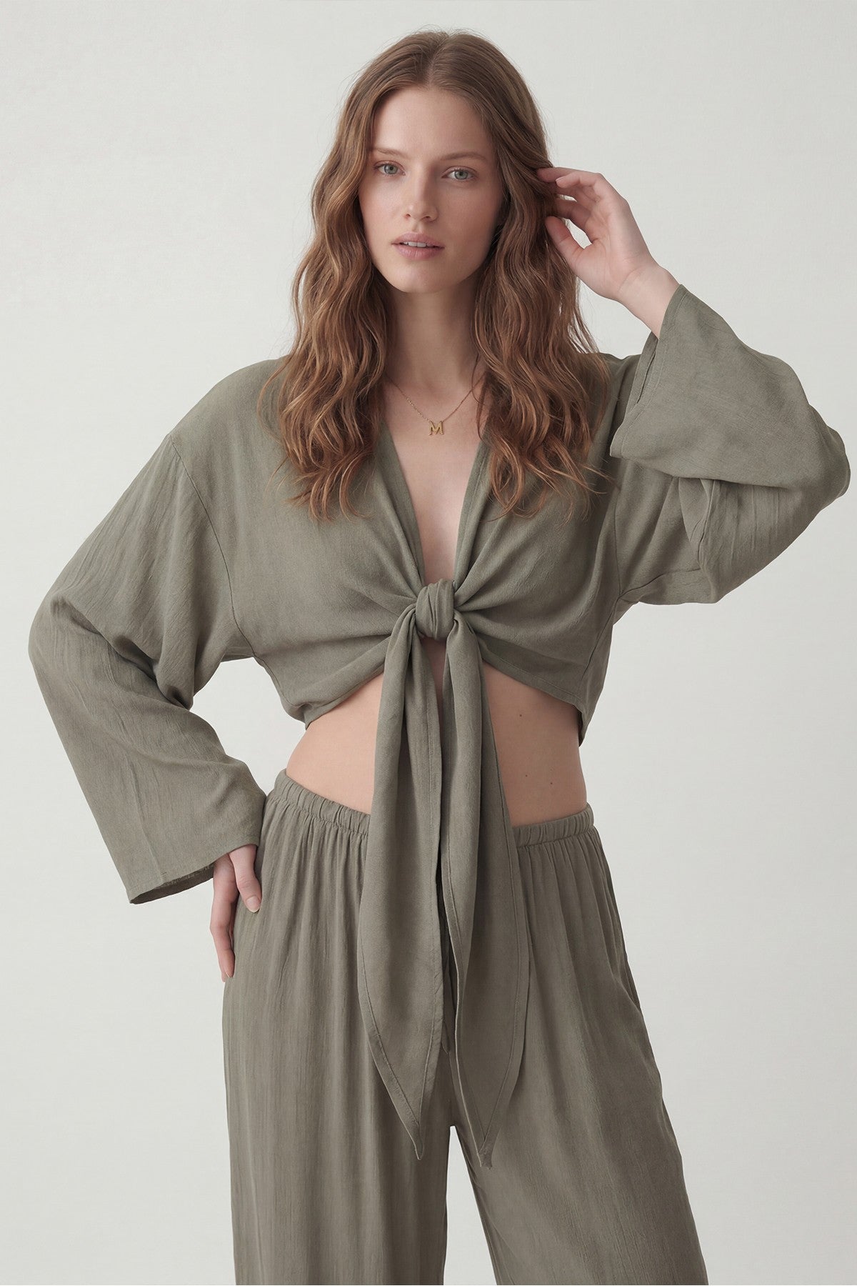 Women's Matching Blouse and Pants Set