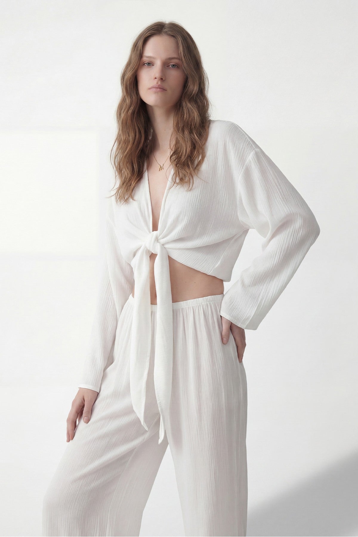 Women's Matching Blouse and Pants Set