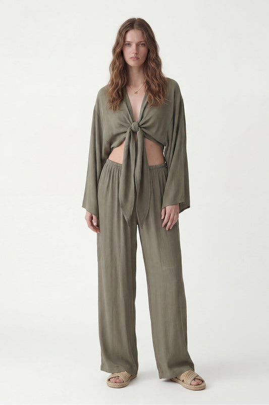 Women's Matching Blouse and Pants Set