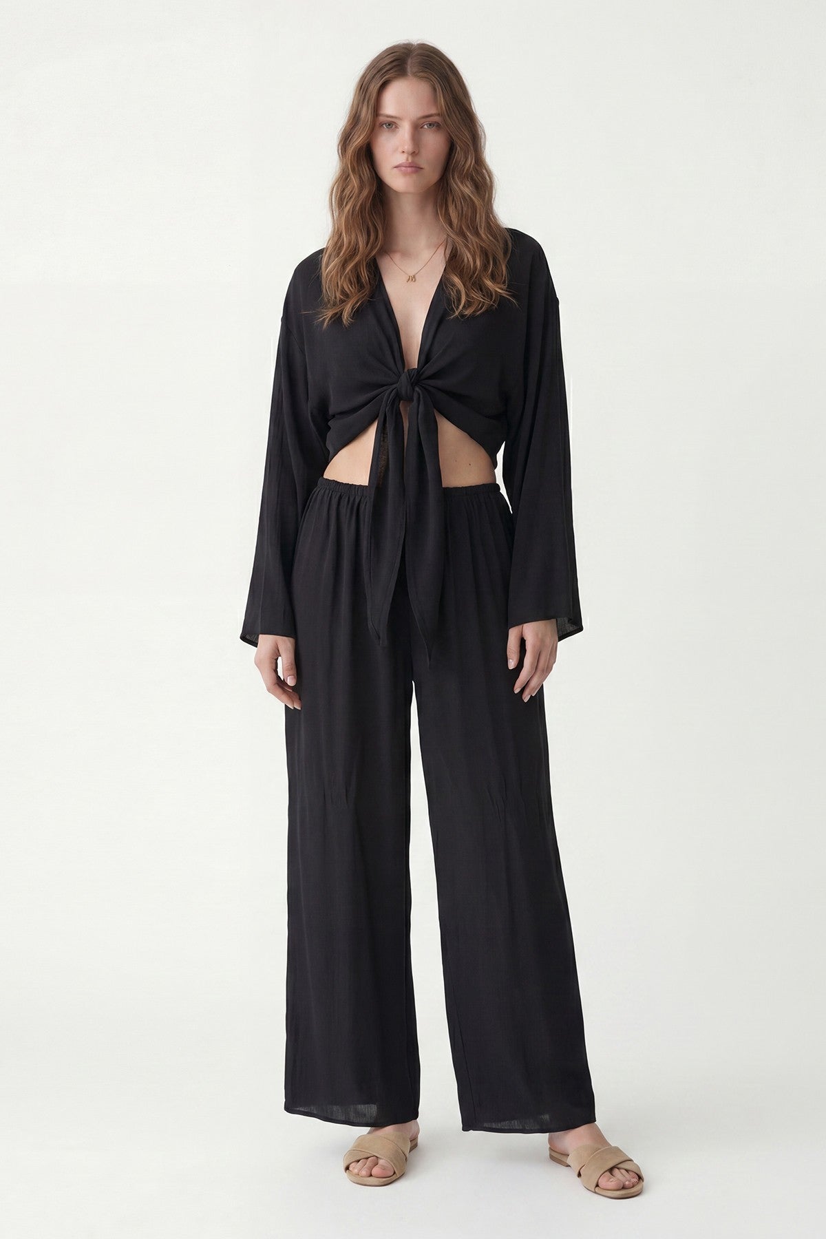 Women's Matching Blouse and Pants Set