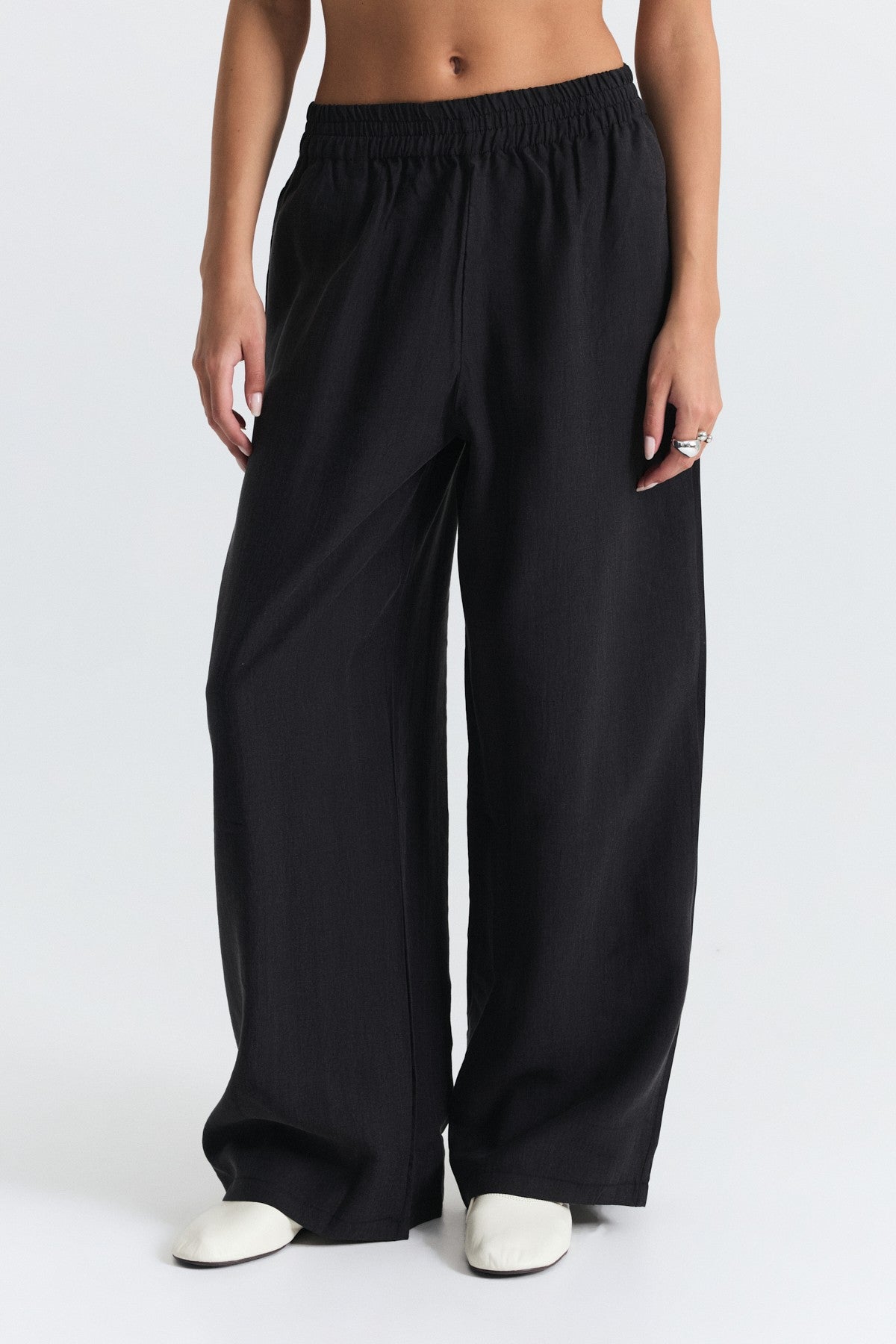 Stand-Up Collar Shirt and Pants Set