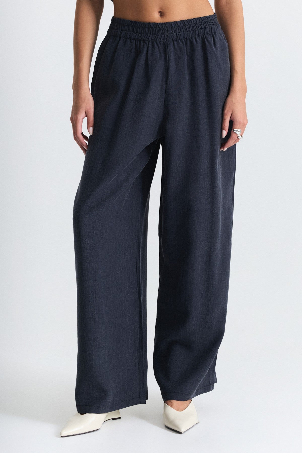 Stand-Up Collar Shirt and Pants Set
