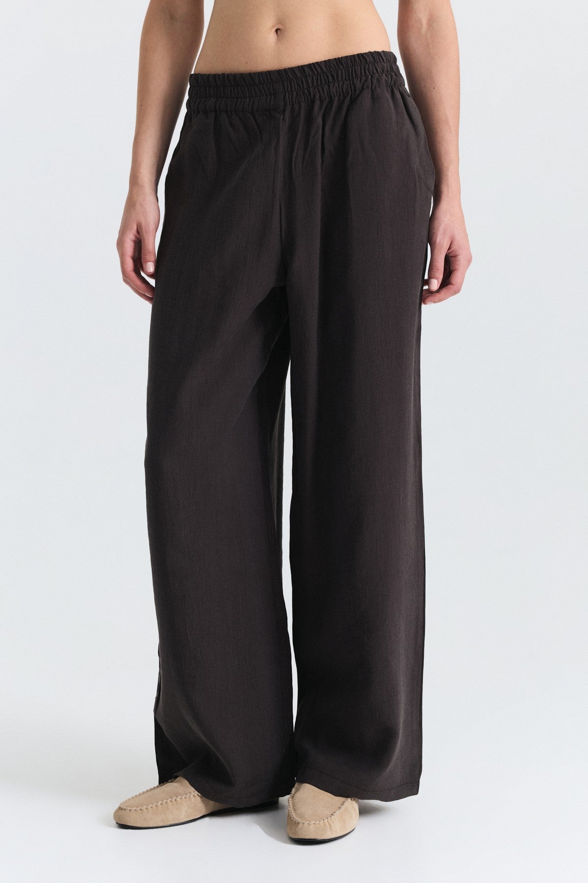 Stand-Up Collar Shirt and Pants Set