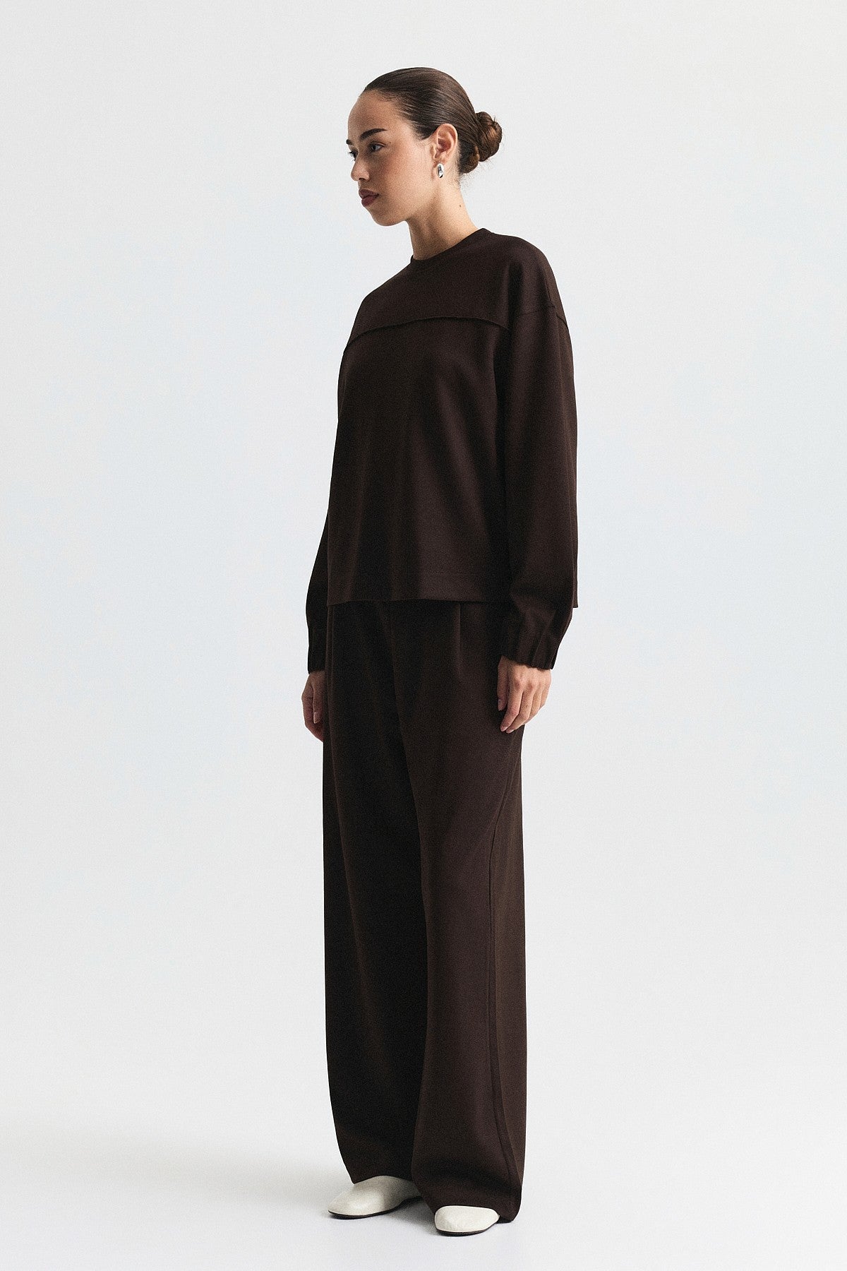 Crew-Neck Sweatshirt and Jogger Pants Set