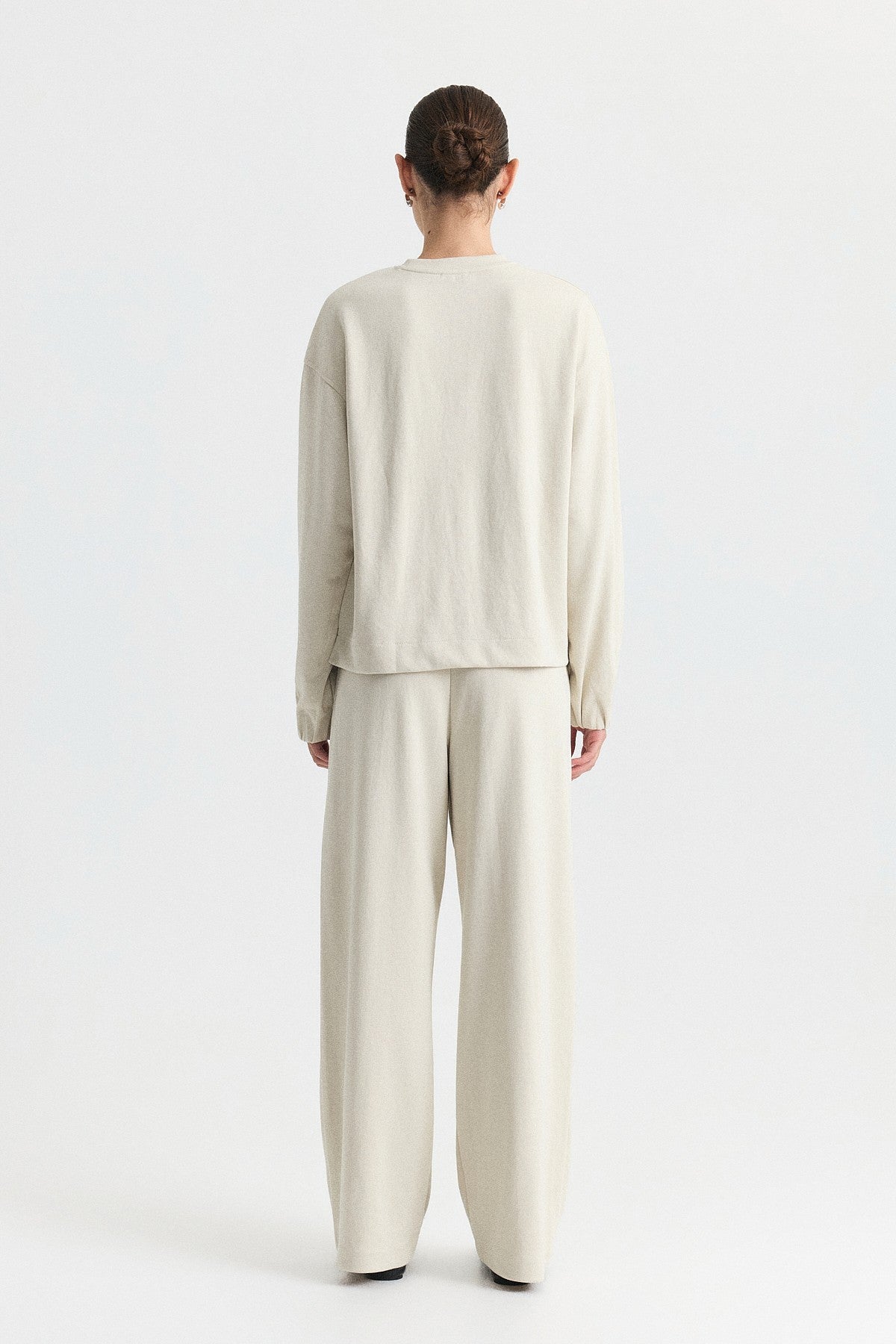 Crew-Neck Sweatshirt and Jogger Pants Set
