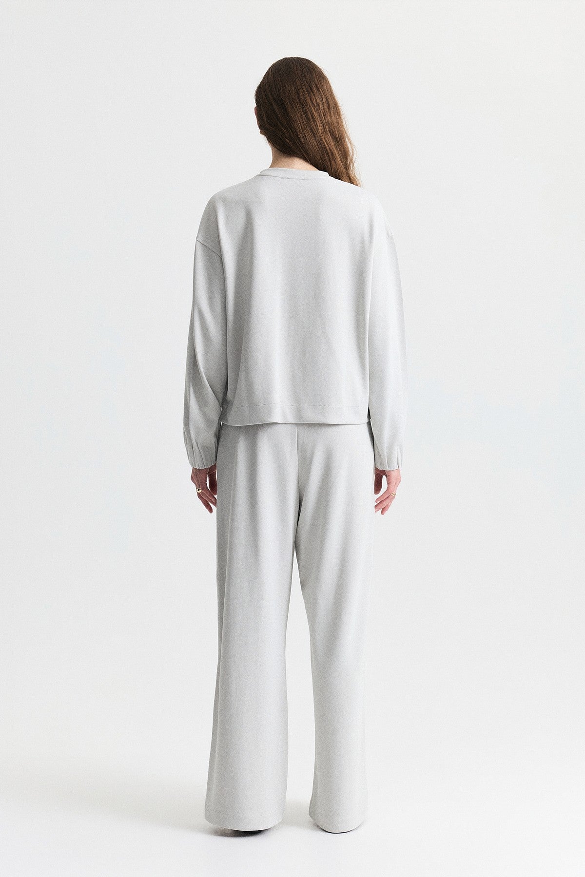 Crew-Neck Sweatshirt and Jogger Pants Set