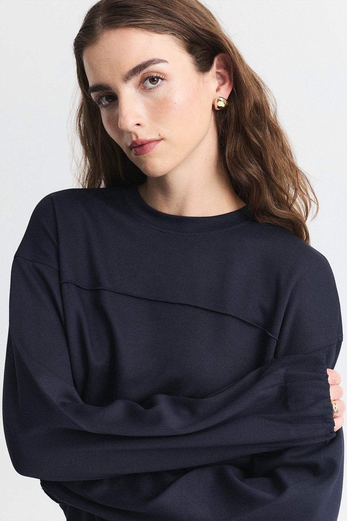 Crew-Neck Sweatshirt and Jogger Pants Set